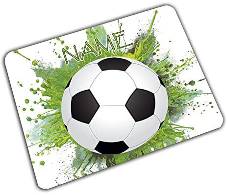 Vesperbrettchen mit Name/Frühstücksbrettchen Brotzeitbrettchen Schneidebrettchen mit Motiv und Personalisierung/Kinder/Vesperbrett Brotzeitbrett Frühstücksbrett Schneidebrett (Fußball)