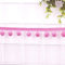 5 Yards 12mm Pompons Borte zum Basteln,Dekoband Mit Bommeln Bälle Pom Poms Fransenborte Zierband Dekoborte Nähzubehör für DIY Basteln Apparel Kleidung,Kostüme,Nähen,Dekoration,Dunkelpink