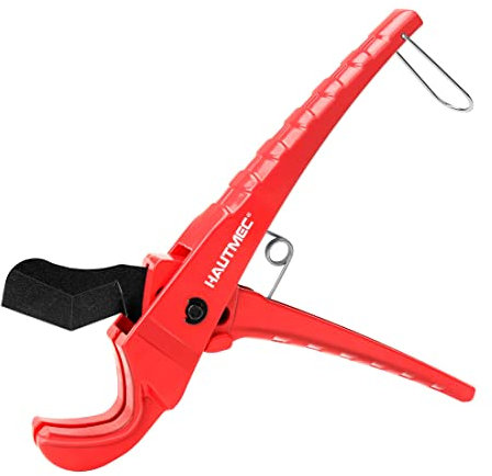 HAUTMEC PEX Pipe and Tubing Cutter for Cutting 36mm PVC, CPVC, PPR, PEX, Rubber Hose and Plumbing Pipes, Ideal for Home Work, Handymen and Plumbers HT0256-TC