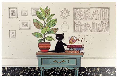 KIUB Tischset mit Katze auf dem Schreibtisch