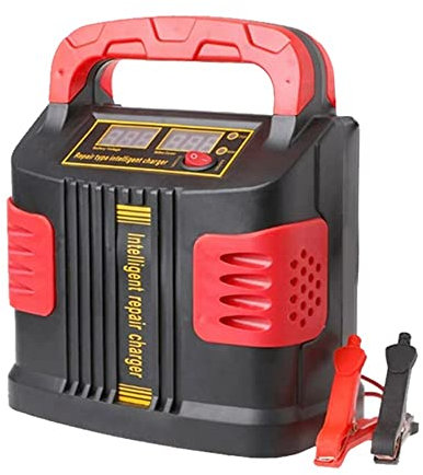 Chargeur Batterie Voitures 350W 14A Chargeur de Batterie de Voiture Intelligent réparation d'impulsion 12V/24V 3 étapes de Charge Chargeur Intelligent Affichage numérique Chargeur Batterie Moto
