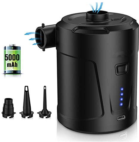 Bomba de sumidero sumergible 5000 mAh Suministro de energía incorporado USB Bomba de carga rápida Air cojín de aire anillo de natación inflable sofá bomba de vacío eléctrica inalámbrica Bomba de trans