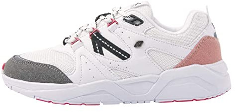 British Knights Damen RAVEL Sneaker, Weiss Grau Rosa, 38 EU