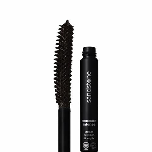 Sandstone Scandinavia Hypoallergene Mascara Empfindliche Augen | Volume Wimperntusche Braun für Allergiker geeignet | Allergie-zertifizierte Wimperntusche Lange Wimpern | Hypoallergenic Make up