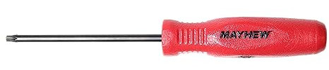 Mayhew Tools 31398 Micro Torx Screwdriver, Red, T9 x 2-1/2-Inch