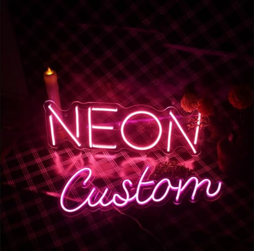 Custom Neon Sign Custom LED Neon Sign Customizable for Business Salon Beauty Nail Studios Light Up Name Sign Personalized Neon Light Suitable for Bar Bakeries Coffee Shop Decorations