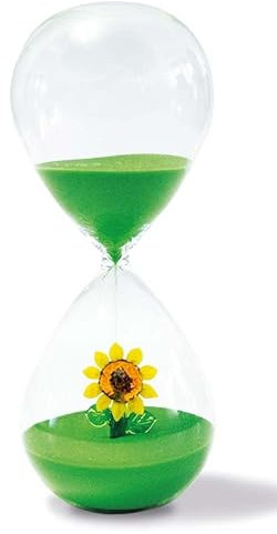 privato Clessidra in Vetro con Elemento Girasole 30 min