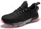 SPIEZ Zapatos de Seguridad Mujer Air Cushion Zapatos de Segurida Comodo Transpirables Zapatillas Trabajo Mujer Ligero Negro Rosa EU 36