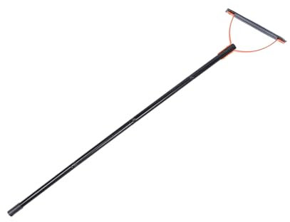 Zweischneidiger Graspeitscher mit Gezahnter Klinge, Manueller Unkrautgrasschneider aus 65 Manganstahl mit Verstellbarem Edelstahlgriff, für Höfe, Gärten und Rasenflächen (4