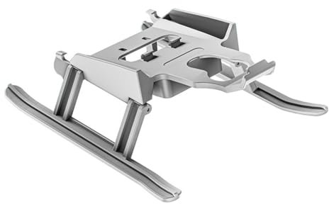 Kexpery Zusammenklappbarer und verlängerter Fahrbahn, 20 mm Erhöhung mit LED-Licht, Blitzlicht, Beinschutz mit Schnellverschluss, leicht, für DJI Mini 4 Drohnen-Zubehör