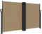 vidaXL Seitenmarkise, Sichtschutz Ausziehbar, Windschutz Sonnenschutz für Garten Balkon Terrasse, Seitenrollo Seitenwandmarkise, Taupe 140x1000cm