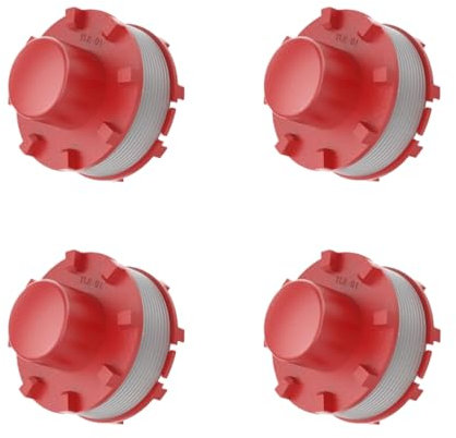 LADAMI 4 Stück Ersatz Fadenspulen Einhell Fadenspule für Einhell Rasentrimmer, 2 mm Durchmesser,Thread Length 8m Ersatz fadenspule 4 Ersatz spulen