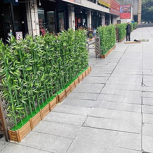 CVERTHAF künstliche Bambuspflanze Kommerzieller Landschaftsbau Künstlicher Bambusbaum, Gründekor-Zaun für den Innen- und Außenbereich für Garten/Büro/Wohnzimmer/Balkon/Dusche, 3 5 6 7 Fuß hoch (Farbe