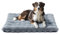 Mora Pets Hundematte Hundedecke waschbar und rutschfest Hundebett Flauschig Hundekissen für Kleine Mittelgroße Grosse Hunde Decke Weiches und Warmes, Grau 91 x 60.5 cm