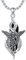 PARYFO Erzengel Michael Anhänger Halskette 925 Sterling Silber Religiöser St Michael Anhänger Sechseck Kristall Anhänger Amulett Halskette für Unisex Amulett Schmuck für Männer Frauen