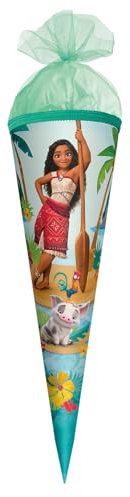 Schultüte, Disney Vaiana, 35 cm, rund, Tüllverschluss