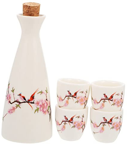 MAGICLULU 1 Satz Keramik handgemalte Wein ausrüstung Handcreme Schüssel Wachserhitzer Mini-Tasse Tassenwärmer legstasy kältekissen Tee Sets oq Weinflasche Sake-Becher im japanischen Stil rot