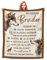Gebiorty Bruder Geschenk, Kuscheldecke für Bruder – Motivationsgeschenk mit inspirierendem Spruch, Weiche Fleece Decke 150x200 cm für Männer, Weihnachten oder Geburtstag