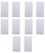 5 CONFEZIONI MODULI FALSO POLO (10PZ), BIANCO, COMPATIBILE CON VIMAR PLANA, TAPPO DI CHIUSURA, MODULI E FRUTTI 100% COMPATIBILI, MATERIALI DI ALTA QUALITA'