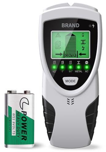 Zumhigh 5-in-1 Stud Finder Wall Scanner with LCD Display, Wire Detector for Wall, Cable Detector for Walls, Metal & AC Wire Detection, Perfect for Homeowners & DIY Projects Wire Detector for Wall