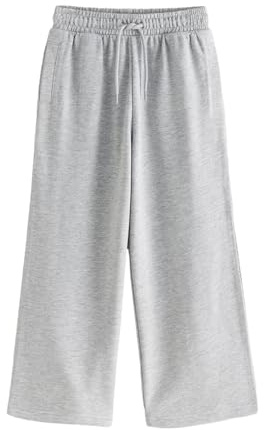 NEXT Jungen Basic-Jogginghose mit weitem Bein Grau 134-