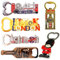 Bells Box Set of 6 London Souvenir Bottle Opener Fridge Magnets – Metal UK Travel Gift Pack – Big Ben, Red Bus, Phone Box – British Tourist Keepsake Decor
