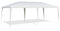 FANTASK 3x6m Gartenzelt, Gartenpavillon, tragbare Partyzelt für Hochzeit, Obstmärkte, Weiß