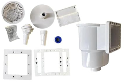 LZVMLNQI Kit Skimmer Piscina Bianco Accessorio per Piscina Esterna Piscina Fuori Terra
