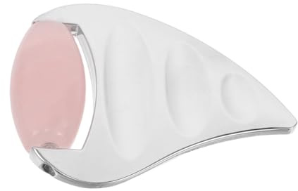 LOLIPPYY Gua Sha Gesichtsmassagegerät aus Edelstahl mit Roller Ergonomisch Geformt zur Konturierung von Gesicht und Hals Kühler Effekt für Straffende Hautpflege zu Hause