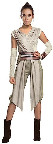 Rubies Women's Star Wars Force Awakens Rey Deluxe Costume, Small, (USA 6-10), BUST 36-38', WAIST 27-30', INSEAM 29' Halloween