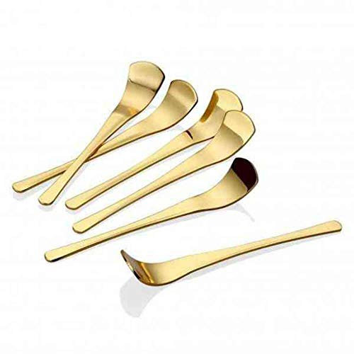 Nurso GmbH Juego de 6 cucharillas de té doradas.