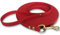 Schleppleine 9mm aus Beta BioThane® 15 Meter lang in Rot mit Handschlaufe und Messingkarabiner