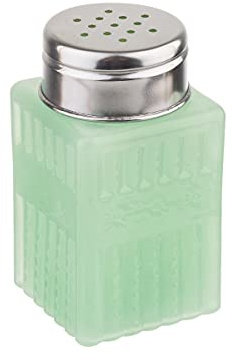 Jadeite Glass Collection (TM) Salt & Pepper Shaker with Metal Top, 2-Ounce