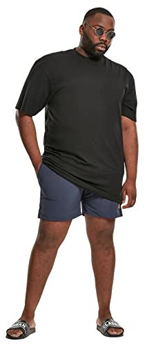 Urban Classics Men's Block Swim Shorts Trunks, Navy/Navy, XS