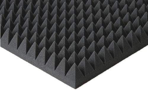 Pyramiden Schaumstoff SELBSTKLEBEND FOLIE Dämmung Schallschutz Flammhemen- MVSS302 akustik Selbstklebend, (ca 100x100x5cm)