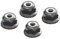 Flansch Nyloc Kontermutter 4mm, Silber (4)