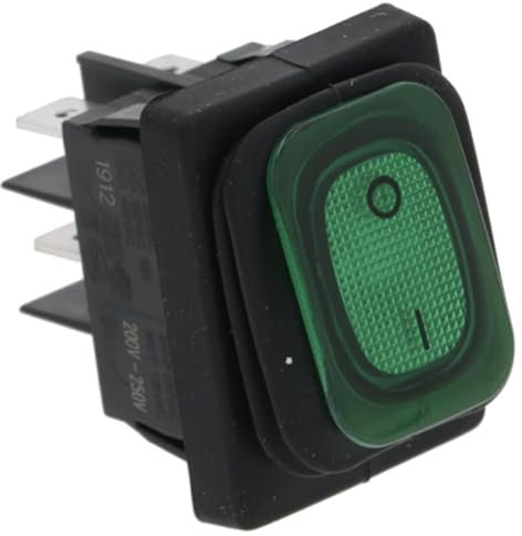 REPORSHOP - Interruptor Bipolar Verde Lavaplatos Industrial 16a 250v Standard