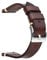 Berfine 26mm Retro Handgemacht Rindsleder Uhrenarmband, Quick Release Leder Uhrenband,Ersatzarmband für Damen Herren,Dunkelbraun