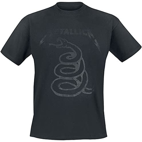 Metallica Black Snake Männer T-Shirt schwarz L 100% Baumwolle Band-Merch, Bands