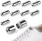 10 Stück Elastische Schnürsenkel Schnellverschluss Schnürsenkel Metallkapseln für Schnürsenkel Verschlusse Schnürsenkel Schnellverschluss Metall Kapsel Silber Buckle Silber für Schnürsenkel Ersatz