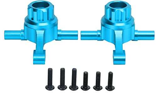 RiToEasysports RC Auto Vorderachsschenkel, Aluminiumlegierung Vorderachsschenkel Lenkschale für TT02 1/10 RC Auto Upgrade Teile Leicht (Blau) Zubehör Für Modellautos