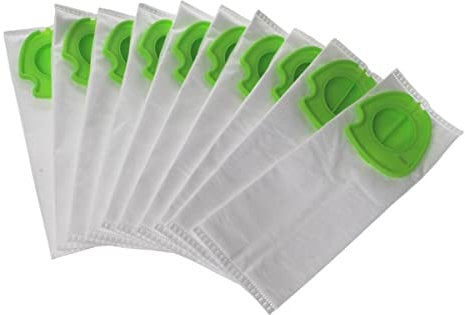 Paxanpax 2-03-381, PFC744 Compatible for Gtech Pro K9 Hygienic Type SMS Bags (Pack of 10), White & Green