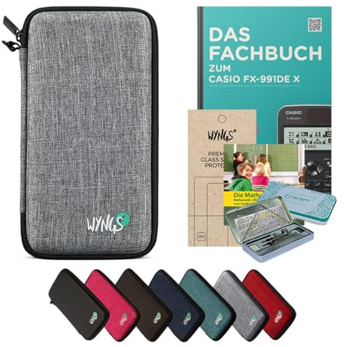 CALCUSO Zubehör Streberpaket Hellgrau kompatibel für Taschenrechner Casio FX-991DE X