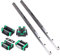 ONLISUM HGR20 Lot de 2 rails linéaires 1000 mm avec 4 blocs de coussin de roulement HGW20CC 20 mm pour imprimante 3D DIY et fraiseuses CNC