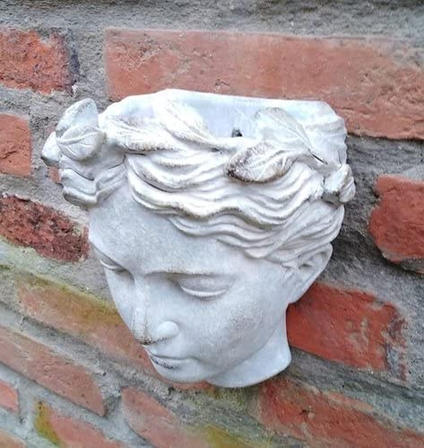 Generisch BÜSTE PFLANZBÜSTE ANTIK Vintage Stil WANDDEKO GARTENDEKO PFLANZSCHALE