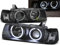 CCFL Angel Eyes Scheinwerfer Set in schwarz für BMW 3er E36 Coupe Cabrio