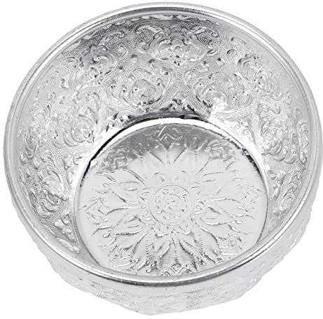HEMOTON Metal Salad Bowl Japanese Rice Bowls Metal Mixing Bowl Metal Serving Bowl Large Metal Bowl Fruit Bowl Cereal Organizer Instant Ramen Bowl Japanese Noodles Food Tableware