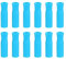 sourcing map 12pcs Silicone Straw Tips, Metal Straw Covers, Soft Reusable Straws Tips Fit for 1/3 Inch(8mm) OD Stainless Steel Straws, Light Blue
