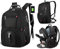 ALTOS OFFICE AND HOME Mochila para laptop de 17, viajes de negocios, estudios, Puerto USB, negra, antirrobo, ideal para senderismo, impermeable, resistente a arañazos, reforzada, GRAN CAPACIDAD,