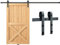 VEVOR 300cm Schiebetürbeschlag J-förmig Schiebetürsystem mit 2-teiligen Schienen 150kg Tragfähigkeit Laufschiene Ideal für Schiebetüren mit Türstärke von 32-45mm, Türbreite von 1,4-1,6m
